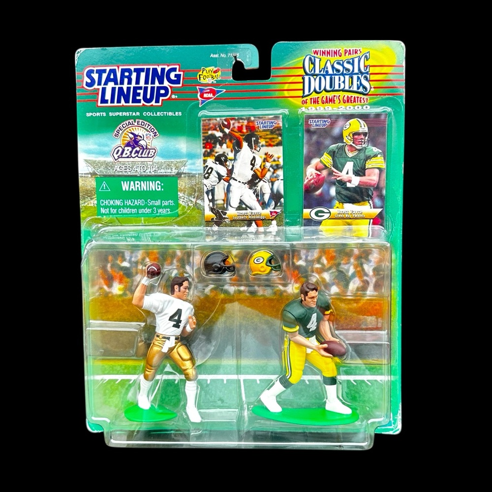 Starting Lineup Brett Favre Classic Doubles Winning Figures collectible set EUC